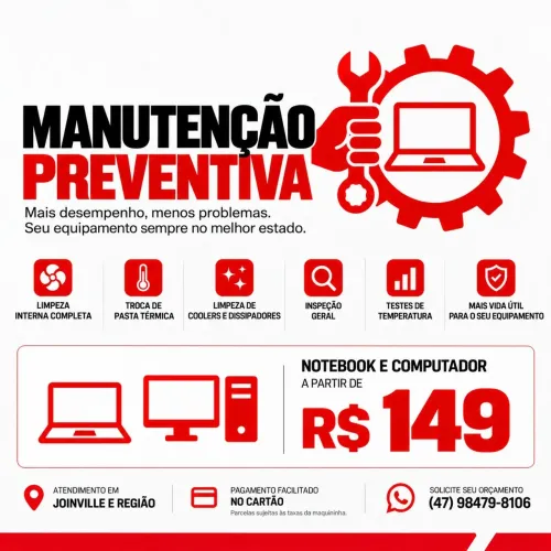 Limpeza e Manutenção de Notebook e PC | Troca de Pasta Térmica