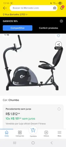 Bicicleta ergometrica 