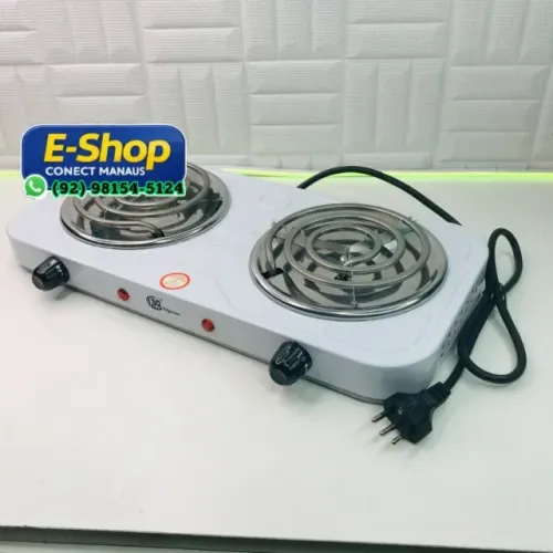 Fogão Eletrico Portátil 2 Bocas-Entregamos 9h ás 23h