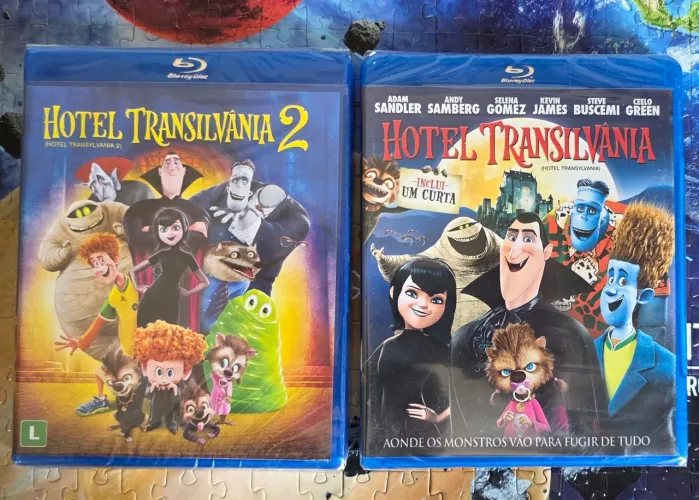 Kit Coleção Blu-ray Hotel Transilvânia 1 e 2 - Novos e Lacrados de Fábrica