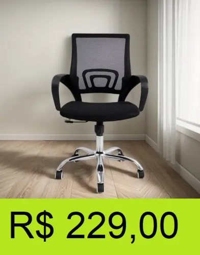 Cadeira de escritório linha office - Parcelamos sem juros!