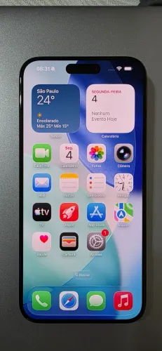 Iphone 15 Pro Max Preto 256GB (Muito novo, com caixa e NF)