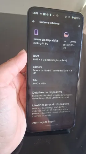 Vendo celular Moto G54 5G<br>256 GB
