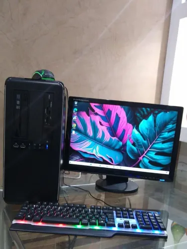 Pc Dual Core, hd 1tb, 4gb memória, monitor 19", teclado e mouse RGB. Parcelo cartão 
