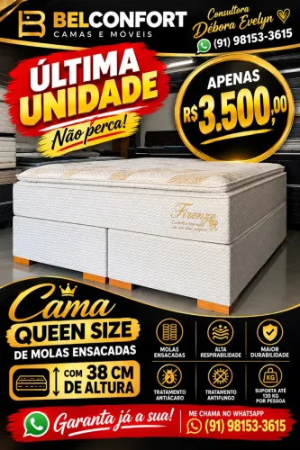 Cama Queen de luxo entregamos hoje super oferta última unidade
