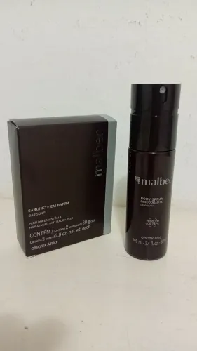 Combo Malbec tradicional (Desodorante spray 100ml+sabonete em barra)