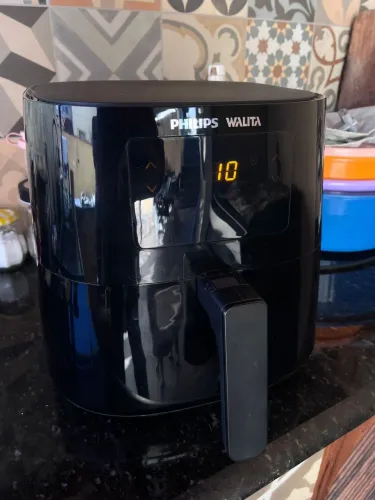 Philips Walita Preta Fritadeira Airfryer Essential XL Digital