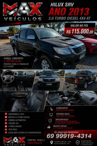 Toyota Hilux CD SRV D4-d 4X4 3.0 TDI Dies 2013