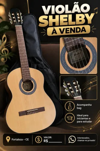 Violão Shelby clássico (nylon) com bag - Ideal para iniciantes