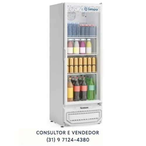 Refrigerador de Bebidas 410L Branco Gelopar