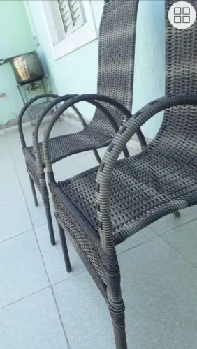 Cadeiras de area fabricacao própria 