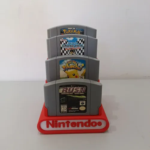 Vendo Suporte Vermelho para Cartucho Nintendo 64 64 Semi novo