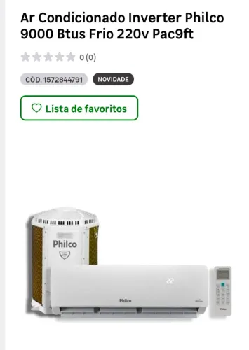 Ar Condicionado Split Philco