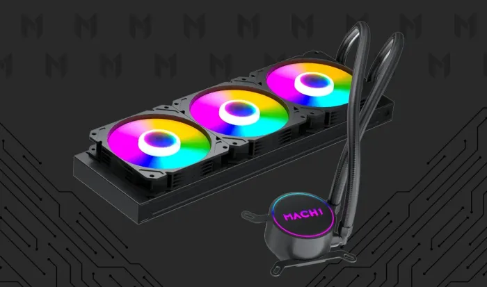 Water Cooler MACH1 Logic GK360, RGB Fixo, 360mm, AMD e Intel, Preto LACRADO