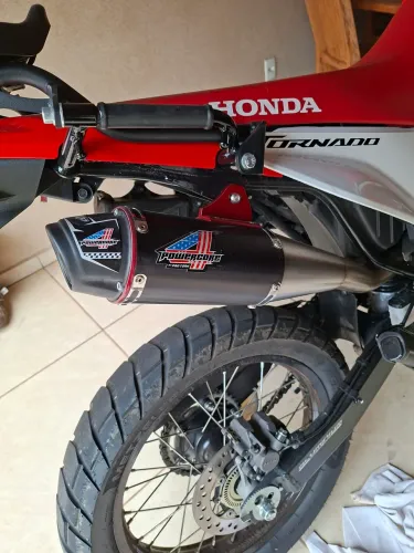 Escapamento pro tork powercore 4 para tornado 300 sahara 300 1 mês uso