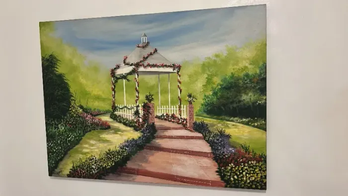 Quadro pintura a óleo sobre tela - 110cm x 80cm - Artista Garro