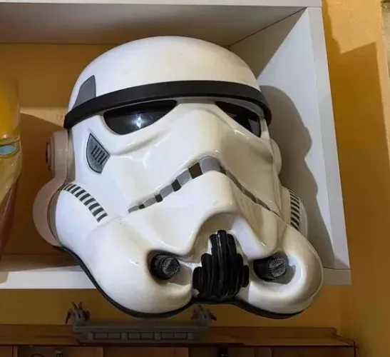 Capacete Escala Real Em PVC Custom Stormtrooper