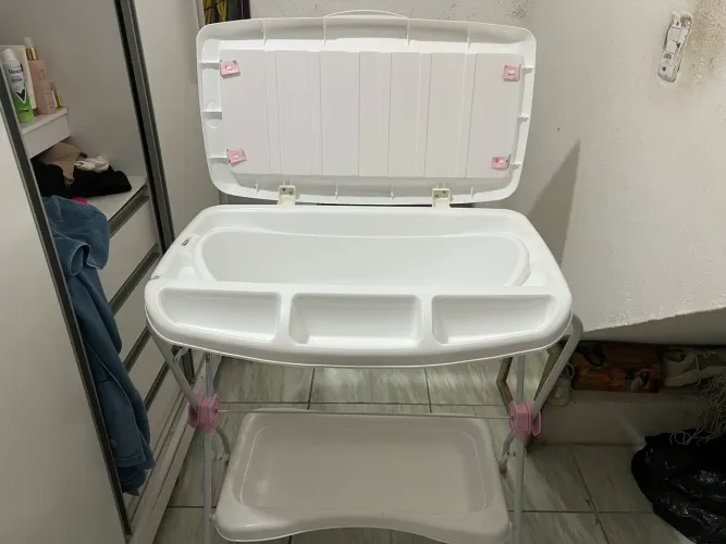 Banheira de Bebê Kiddo Maresias Rosa