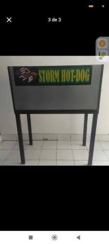 bancada chapa de hambúrguer 