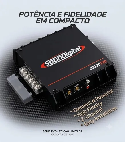 Modulo Amplificador Soundigital 400.2D