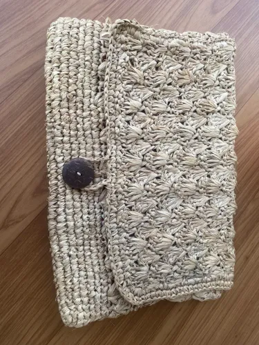 Bolsa palha carteira clucht