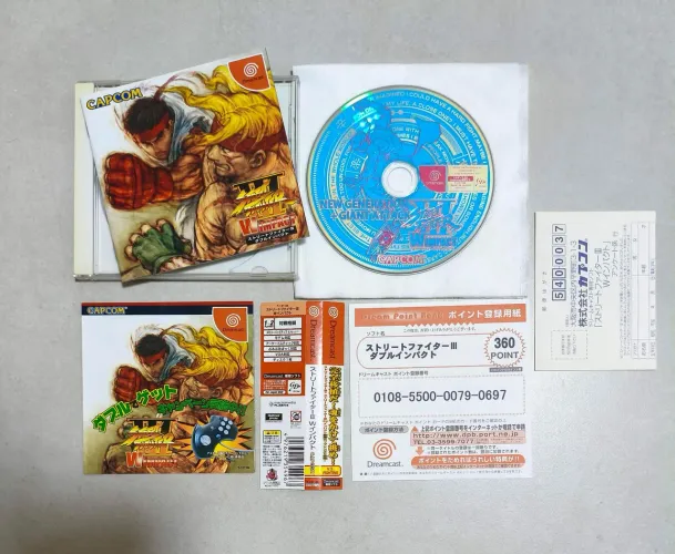 Street Fighter III W Double Impact Dreamcast Completo