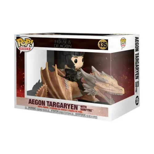 Funko Pop House Of The Dragon Ides Aegon Targaryen With Sunfyre 135