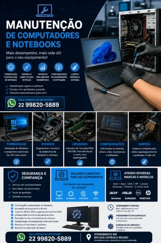 Suporte Técnico de Informática | Computador / Notebook