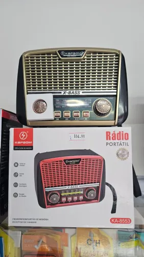 Rádio Retro portátil Bluetooth