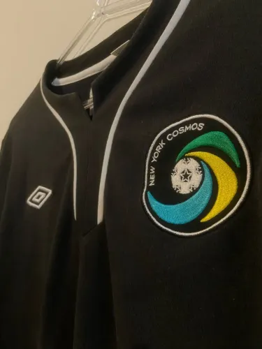 Camisa New York Cosmos Goleiro Umbro Manga Longa Preta - Raridade / Colecionador