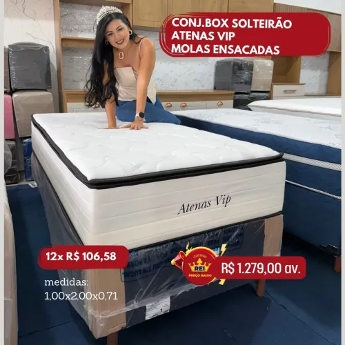 PROMOÇÃO URGENTE - Cama SOLTEIRÃO com Molas Ensacadas Disponível apenas 12x R$106,58
