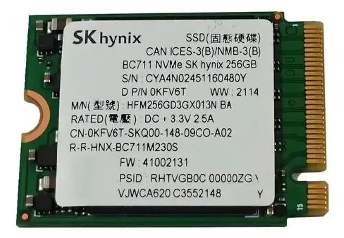 SSD NVMe M.2 2230 SK hynix BC711 128GB PCIe Gen3 x4