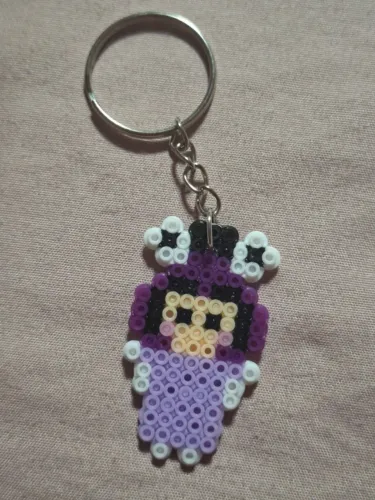 Chaveiro Monstros SA Boo Hama Beads Pixel Art Feito à mão