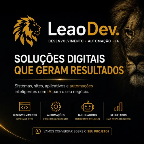 Criação de Sistemas, Apps, Sites e Automações com IA