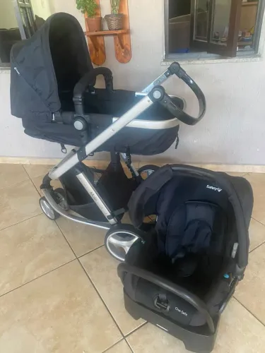 Carrinho Safety 3 em 1 com bebe conforto