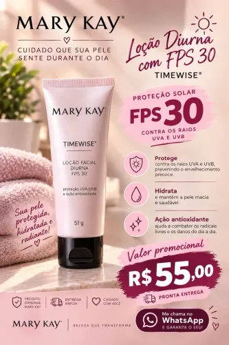 Loção diurna fps 30 mary kay