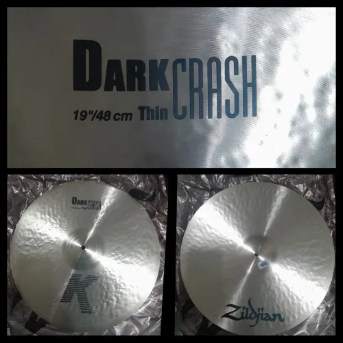 Prato de Atack Zildjians K Dark Thin Crash 19' Novo.