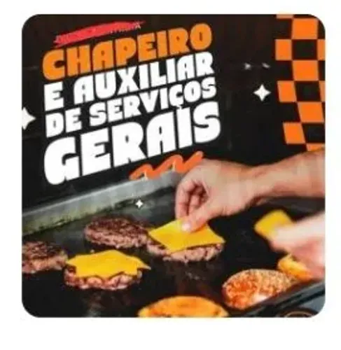 Chapeiro ,suqueiro e atendente (vaga masculino)