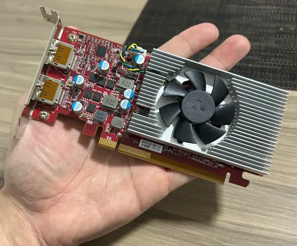 Placa de vídeo AMD RX6300 Gddr6 Low Profile