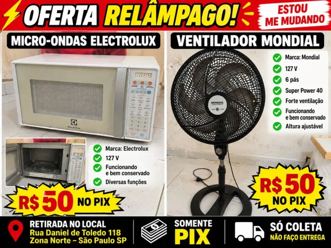 Ventilador Mondial 127v