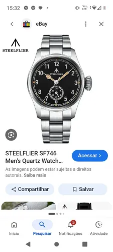 Relógio steelflier 200m todo em aço