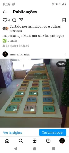 Móveis planejados para açaiteria
