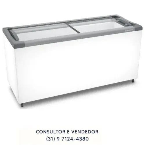 Congelador Horizontal Tampa de Vidro 388L Metalfrio