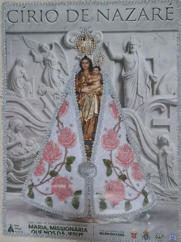 Cartazes do Cirio decorado