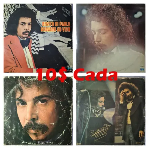 LPs Benito Di Paula | Lote com 4 Discos | Discos do Faustino