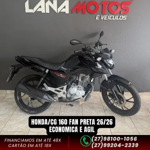 Honda CG 160 FAN Flex 2026 Econômica, resistente e de baixa manutenção.