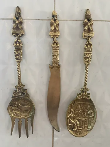 Conjunto decorativo de parede em bronze - tema europeu (Holland)