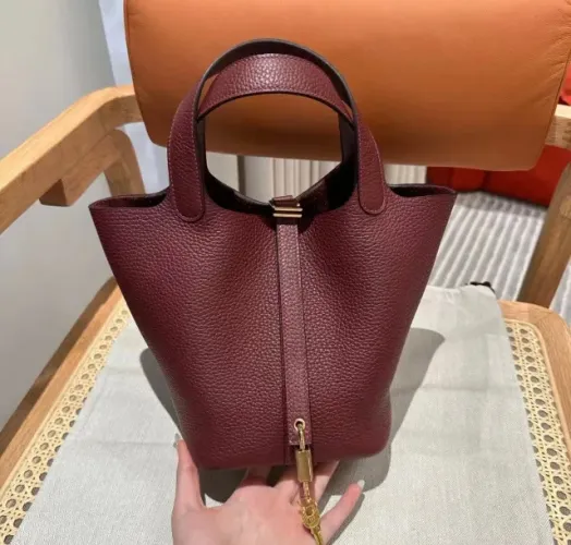 BOLSA HERMES PICOTIN LOCK 18 COURO HAND MADE