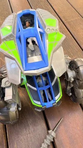 Carro Hot Wheels Battle Force 5 Smashclaw Fused + 2 Bonecos Pilotos