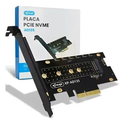 Placa Pcie 3.0 para Ssd M.2 Nvme Kp-ad135 - Knup *ENTREGA GRÁTIS*